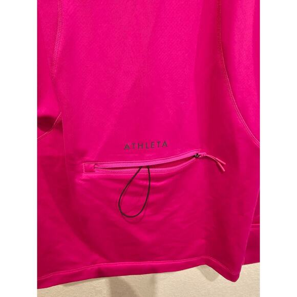 NWoT Athleta Whistler Half Zip pink Sz Large - Picture 5 of 5